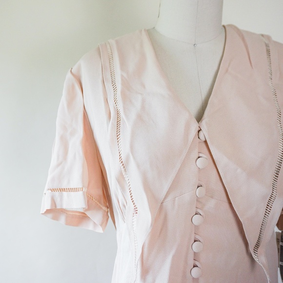 Vintage Dresses & Skirts - (386) THE DONNA dainty cream sailor dress